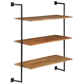 Wall Shelf 37"x13.7"x44.4" Solid Acacia Wood