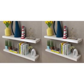 Wall Shelves 4 pcs White 31.5"