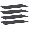 Bookshelf Boards 4 pcs Gray 39.4"x19.7"x0.6" Engineered Wood