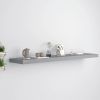 Floating Wall Shelf Gray 47.2"x9.3"x1.5" MDF