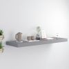 Floating Wall Shelf Gray 31.5"x9.3"x1.5" MDF