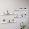 Wall Shelves 4 pcs High Gloss White 39.4"x3.5"x1.2"