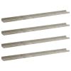Wall Shelves 4 pcs Concrete Gray 39.4"x3.5"x1.2"
