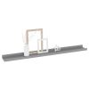 Wall Shelves 4 pcs Gray 31.5"x3.5"x1.2"