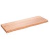 Wall Shelf Light Brown 31.5"x11.8"x(0.8"-1.6") Treated Solid Wood Oak