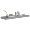 Floating Wall Shelf Gray 31.5"x9.3"x1.5" MDF
