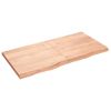 Wall Shelf Light Brown 47.2"x23.6"x(0.8"-1.6") Treated Solid Wood Oak