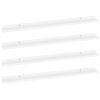 Wall Shelves 4 pcs White 39.4"x3.5"x1.2"