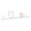 Wall Shelves 2 pcs High Gloss White 39.4"x3.5"x1.2"