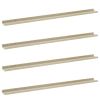 Wall Shelves 4 pcs White and Sonoma Oak 45.3"x3.5"x1.2"
