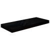 Floating Wall Shelf High Gloss Black 23.6"x9.3"x1.5" MDF