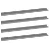 Wall Shelves 4 pcs Gray 39.4"x3.5"x1.2"
