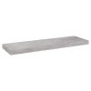 Floating Wall Shelf Concrete Gray 31.5"x9.3"x1.5" MDF