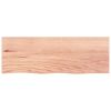 Wall Shelf Light Brown 31.5"x11.8"x(0.8"-1.6") Treated Solid Wood Oak