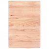 Wall Shelf Light Brown 15.7"x23.6"x(0.8"-1.6") Treated Solid Wood Oak