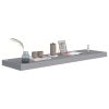 Floating Wall Shelf Gray 35.4"x9.3"x1.5" MDF