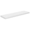 Floating Wall Shelves 2 pcs High Gloss White 35.4"x9.3"x1.5" MDF