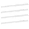 Wall Shelves 4 pcs High Gloss White 39.4"x3.5"x1.2"