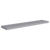 Floating Wall Shelves 4 pcs Gray 47.2"x9.3"x1.5" MDF