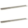 Wall Shelves 2 pcs Concrete Gray 39.4"x3.5"x1.2"