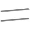 Wall Shelves 2 pcs Gray 45.3"x3.5"x1.2"
