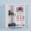 Wall Mount Medicine Cabinet with a Door;  Wooden Bathroom Storage Cabinet with Adjustable Shelf