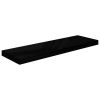 Floating Wall Shelf High Gloss Black 31.5"x9.3"x1.5" MDF
