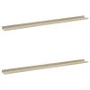 Wall Shelves 2 pcs White and Sonoma Oak 45.3"x3.5"x1.2"