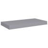 Floating Wall Shelves 4 pcs Gray 19.7"x9.1"x1.5" MDF