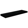 Floating Wall Shelves 2 pcs High Gloss Black 31.5"x9.3"x1.5" MDF