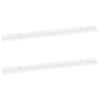 Wall Shelves 2 pcs White 39.4"x3.5"x1.2"
