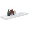 Floating Wall Shelves 4 pcs High Gloss White 31.5"x9.3"x1.5" MDF