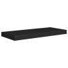 Floating Wall Shelves 4 pcs Black 23.6"x9.3"x1.5" MDF